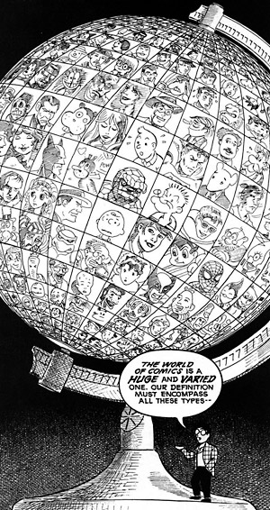Scott McClouds Comic-Globus. © Scott McCloud