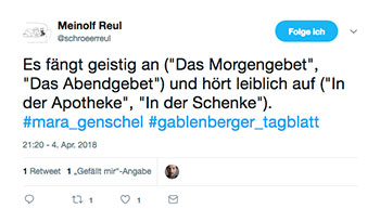 Genschel-Tweets