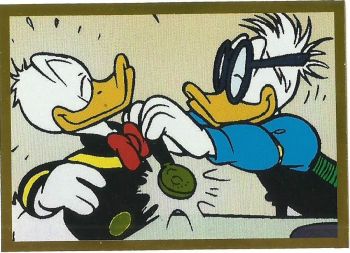 Panini Donald Duck Sticker Story, Sticker #111 (Folien-Sticker mit Dettmar Duck)
