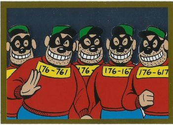 Panini Donald Duck Sticker Story, Sticker #133 (Foliensticker mit den Panzerknackern, Barks)