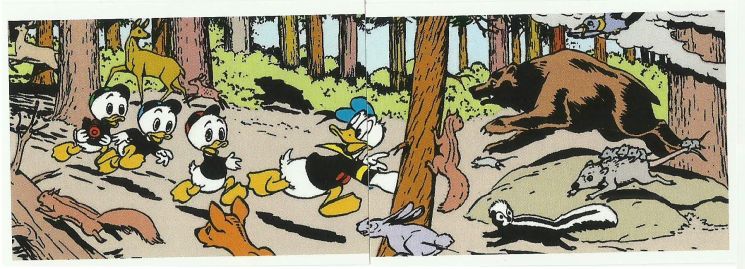 Panini Donald Duck Sticker Story, Sticker #188-189 (<i>Familie Duck auf Ferienfahrt</i>)
